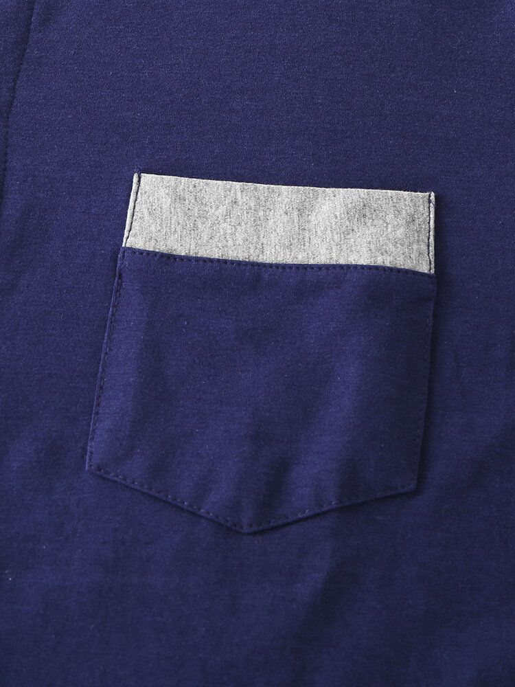 Modalstickad Långärmad Huvtopp För Herr Hem Casual Elastisk Midja Lounge Pyjamasset