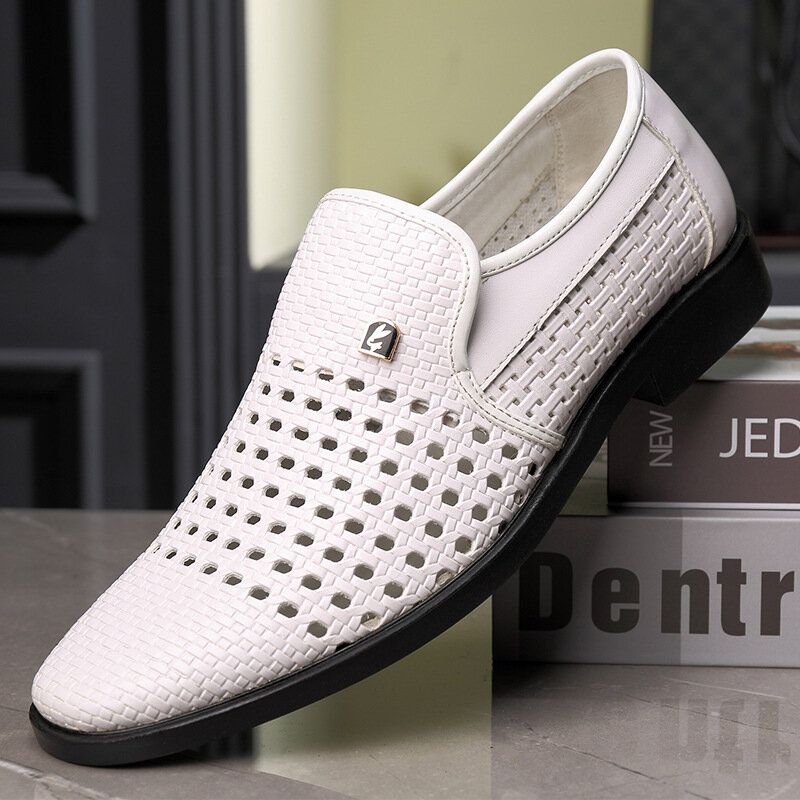 Män Microfiber Läder Hål Halkfritt Ventilerande Business Casual Formell Skor