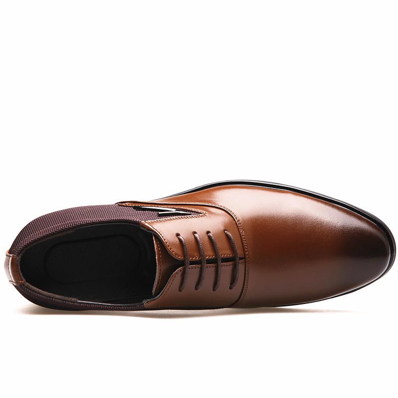 Microfiber Spetsad Tå Formella Business Oxfords