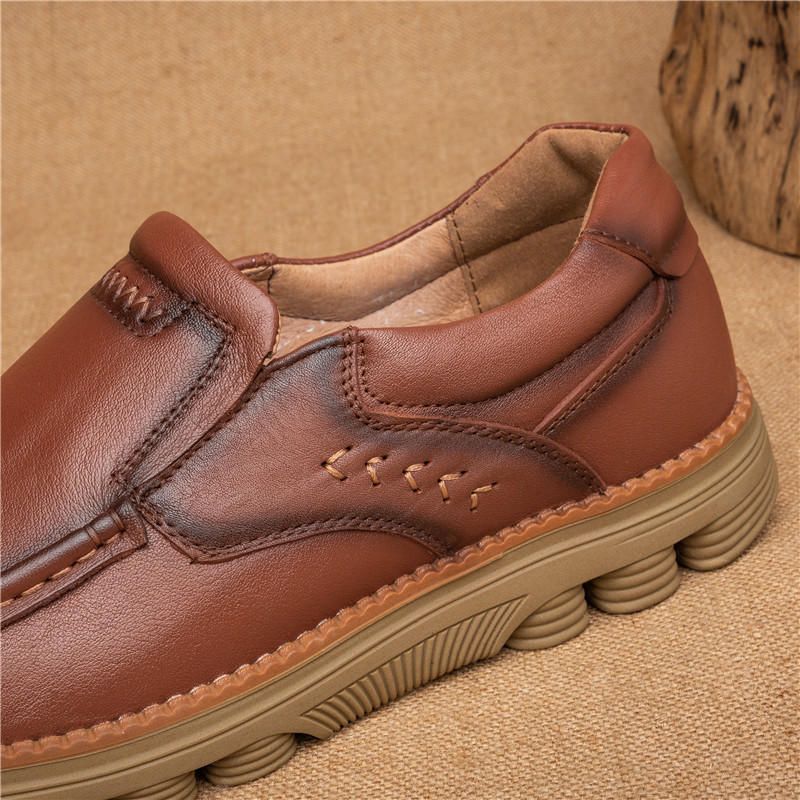 Retro Halkbeständig Casual Business Office Läder Oxfords
