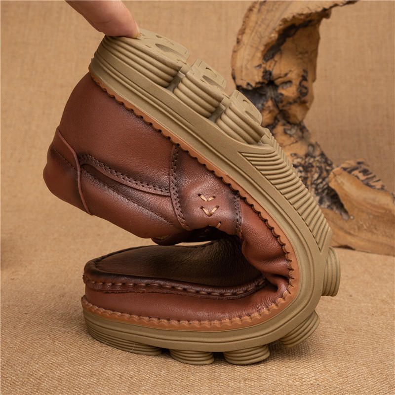 Retro Halkbeständig Casual Business Office Läder Oxfords