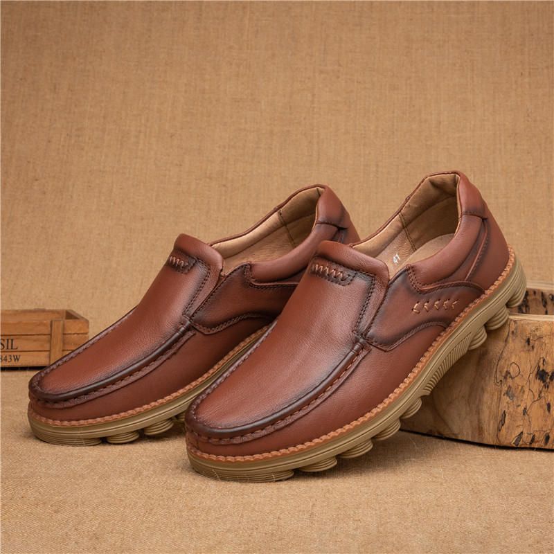Retro Halkbeständig Casual Business Office Läder Oxfords