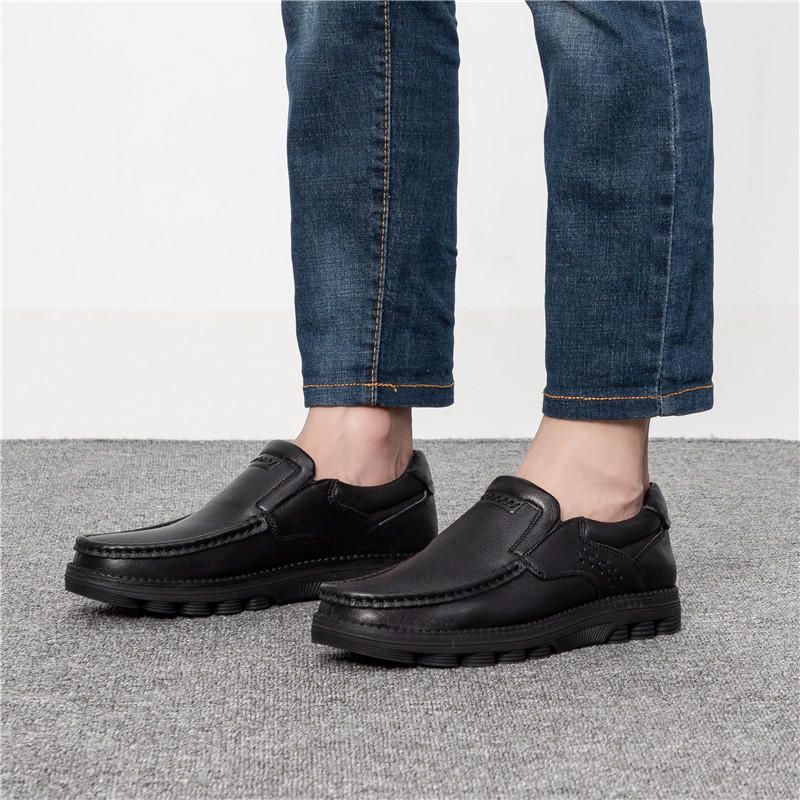 Retro Halkbeständig Casual Business Office Läder Oxfords