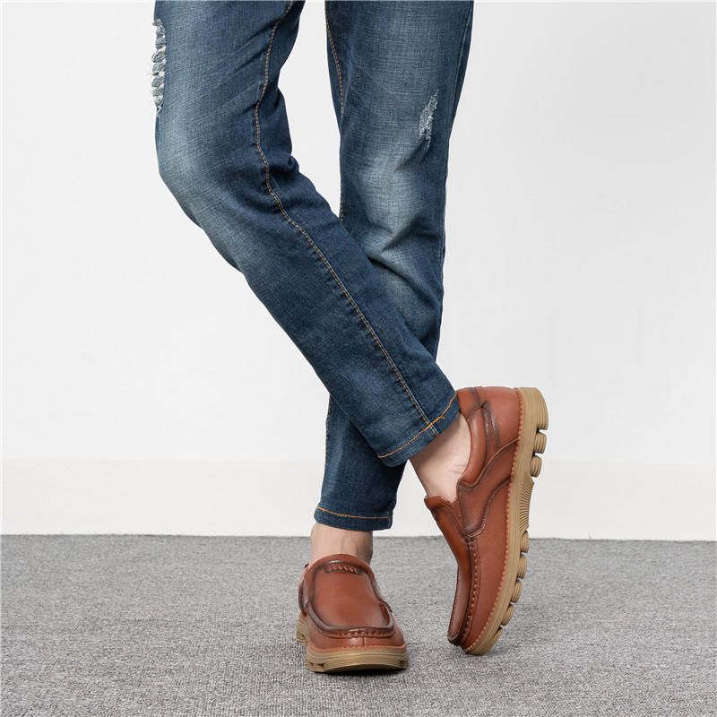 Retro Halkbeständig Casual Business Office Läder Oxfords