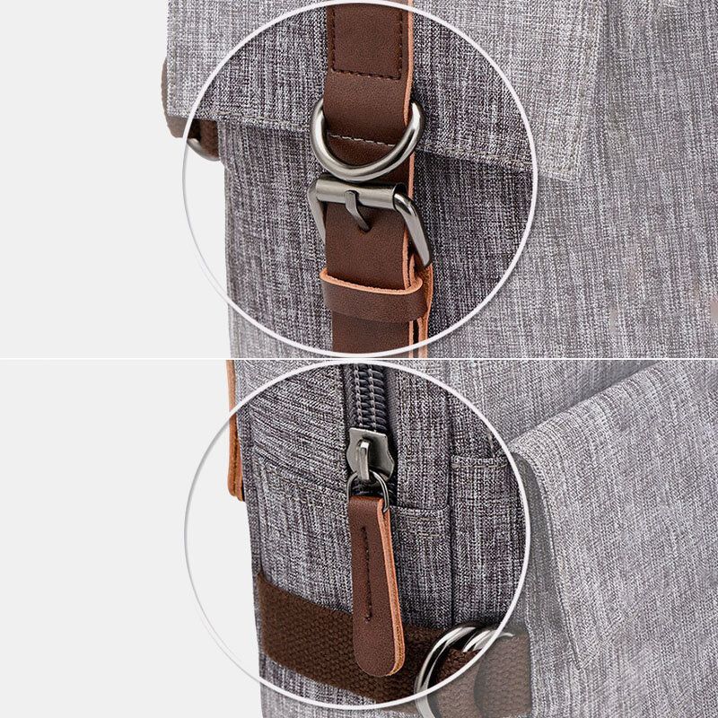Män Stor Kapacitet Vattentät Stöldskydd Utomhus Casual Crossbody-väskor Bröstväska Axelväska