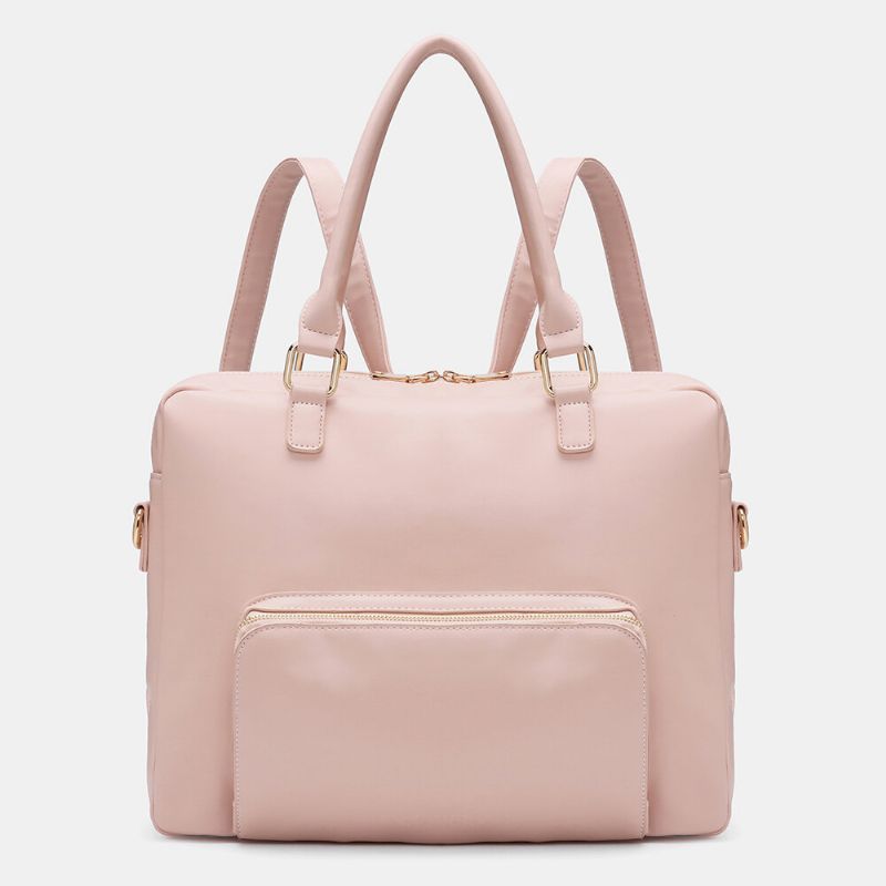Kvinnor Flerfunktionsryggsäck Mode Casual Stor Kapacitet 14 Tums Bärbar Datorväska Axelväska Crossbody-väska Handväska
